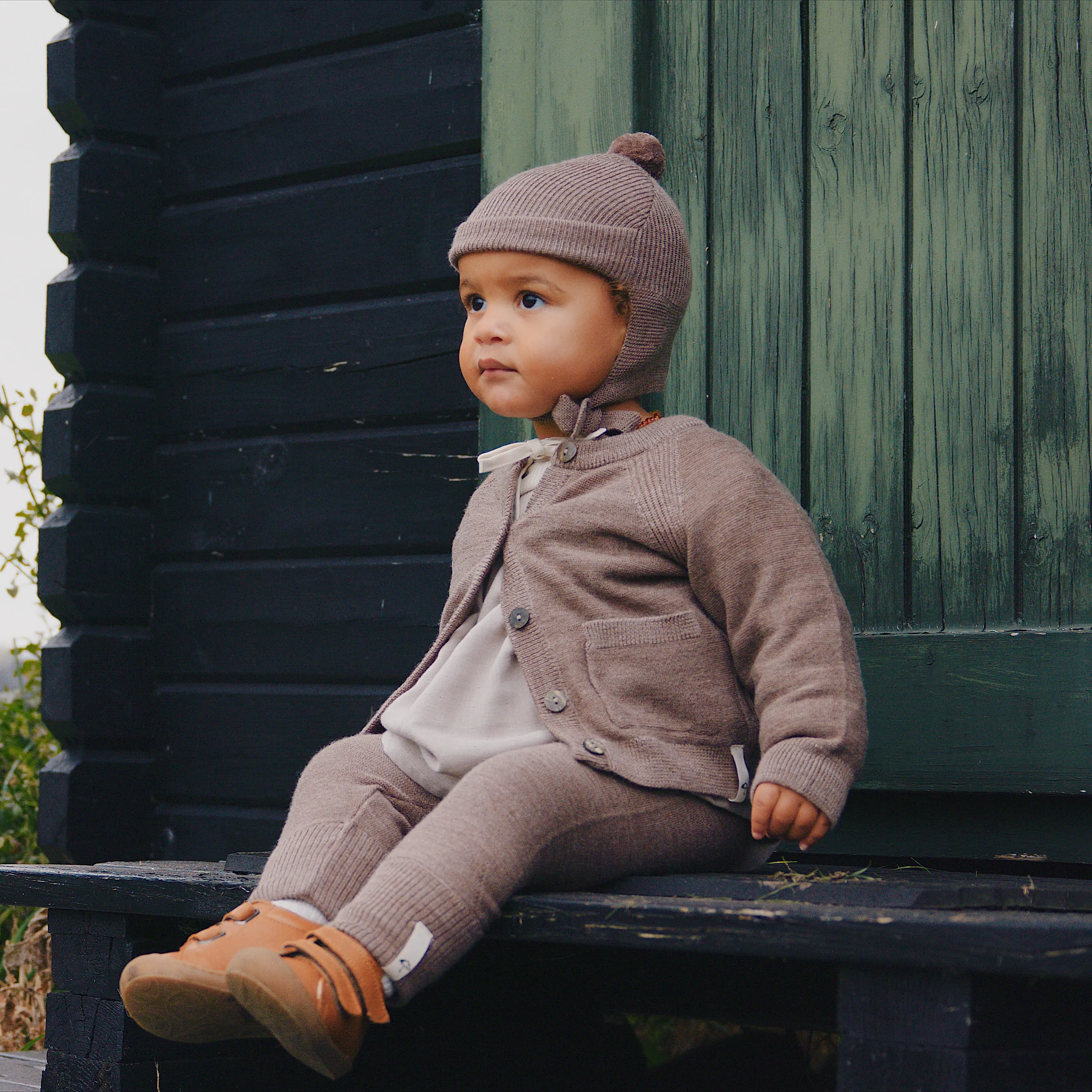 Merino Overalls - Delpa - Bunny Brown