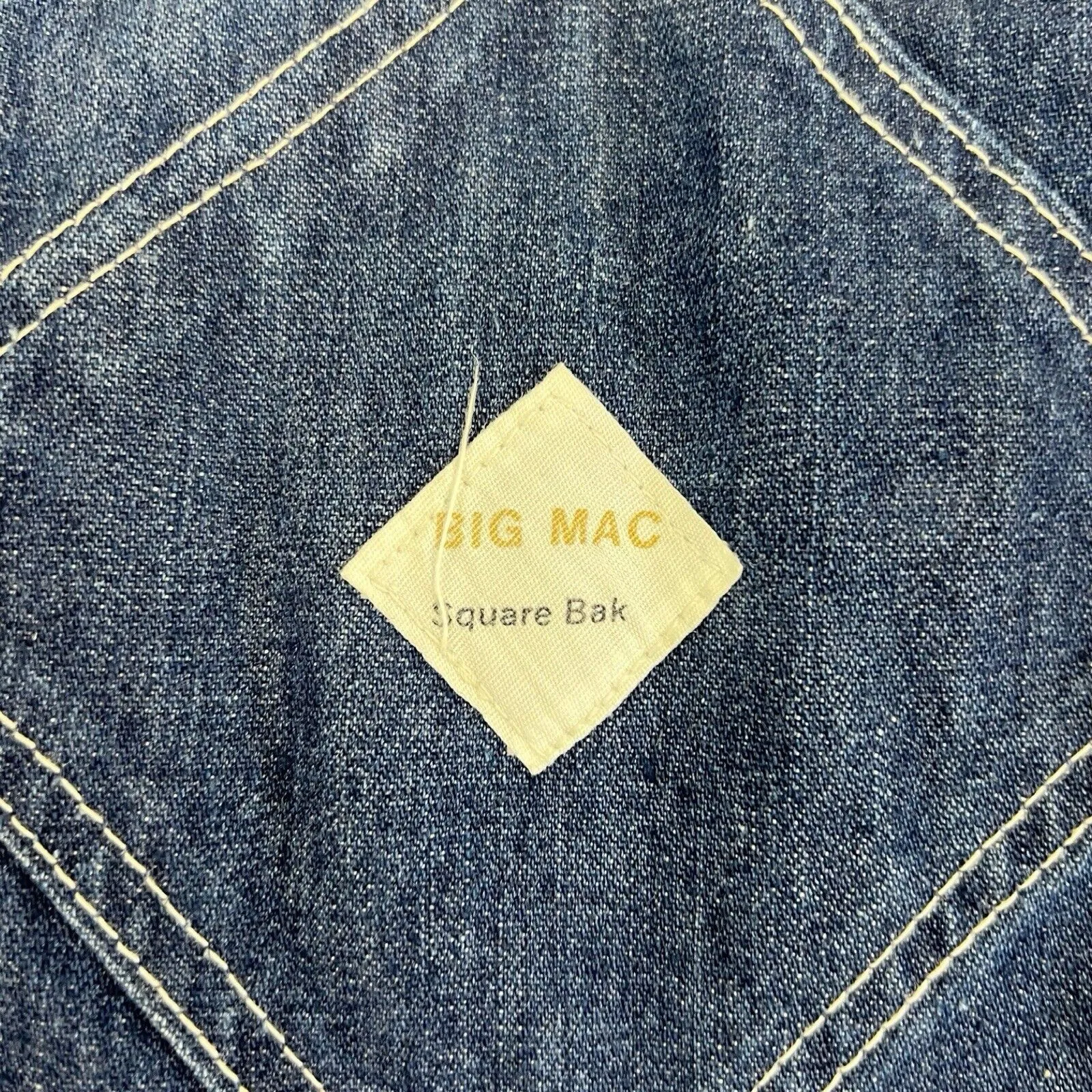 VTG 1960s USA JC PENNEY BIG MAC DUNGAREES WITH KILLER WATER FADING S 30”W 32”L