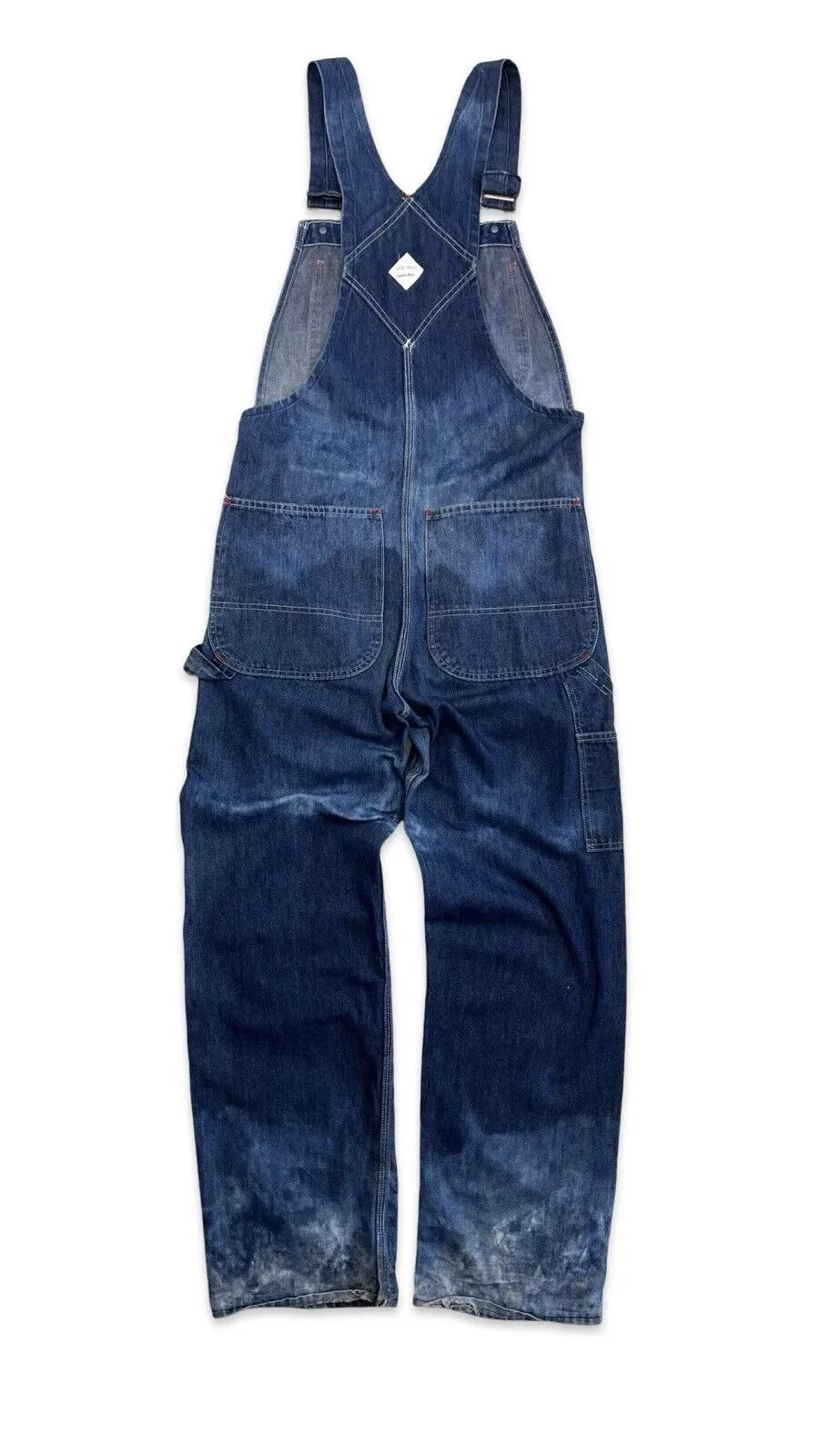 VTG 1960s USA JC PENNEY BIG MAC DUNGAREES WITH KILLER WATER FADING S 30”W 32”L